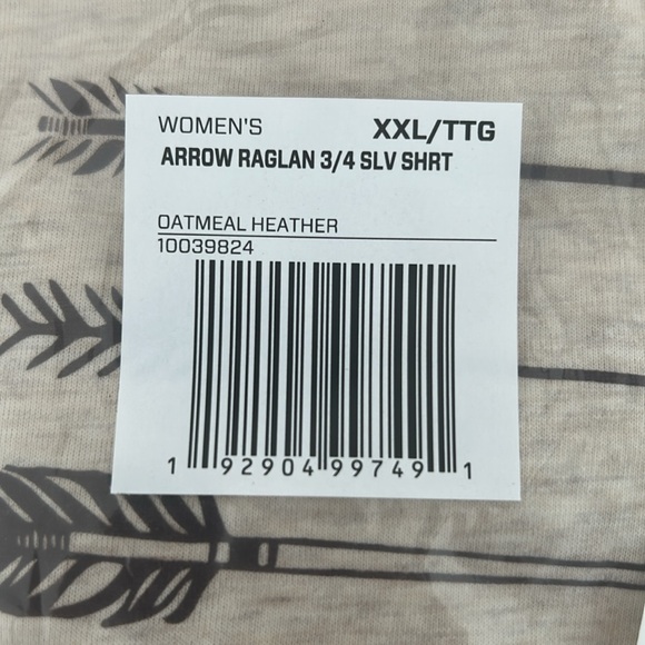 NWT- Ariat Women’s Arrow Raglan Shirt- XXL -10039824 - Picture 2 of 2